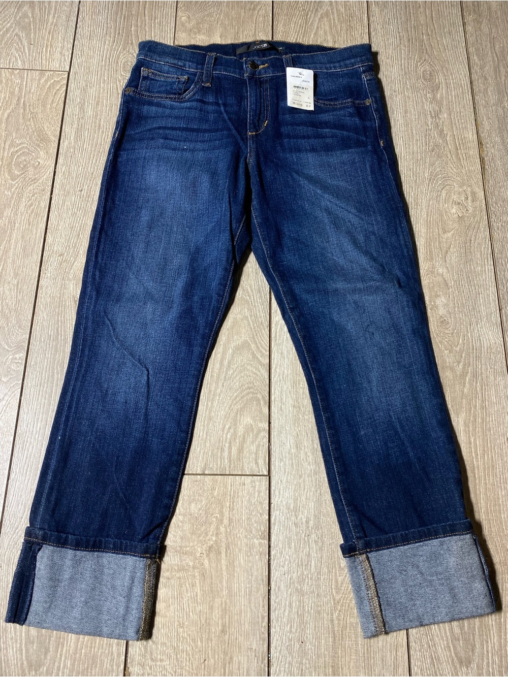 NWT Joe's Jeans Wide Cuff Cropped Straight Leg Jeans Y2K Sz 27 (4)